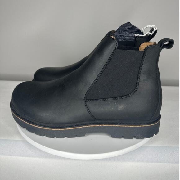 NEW Men’s Birkenstock Stalon II Black Leather Chelsea Boots US M11 Regular Fit - Picture 2 of 11